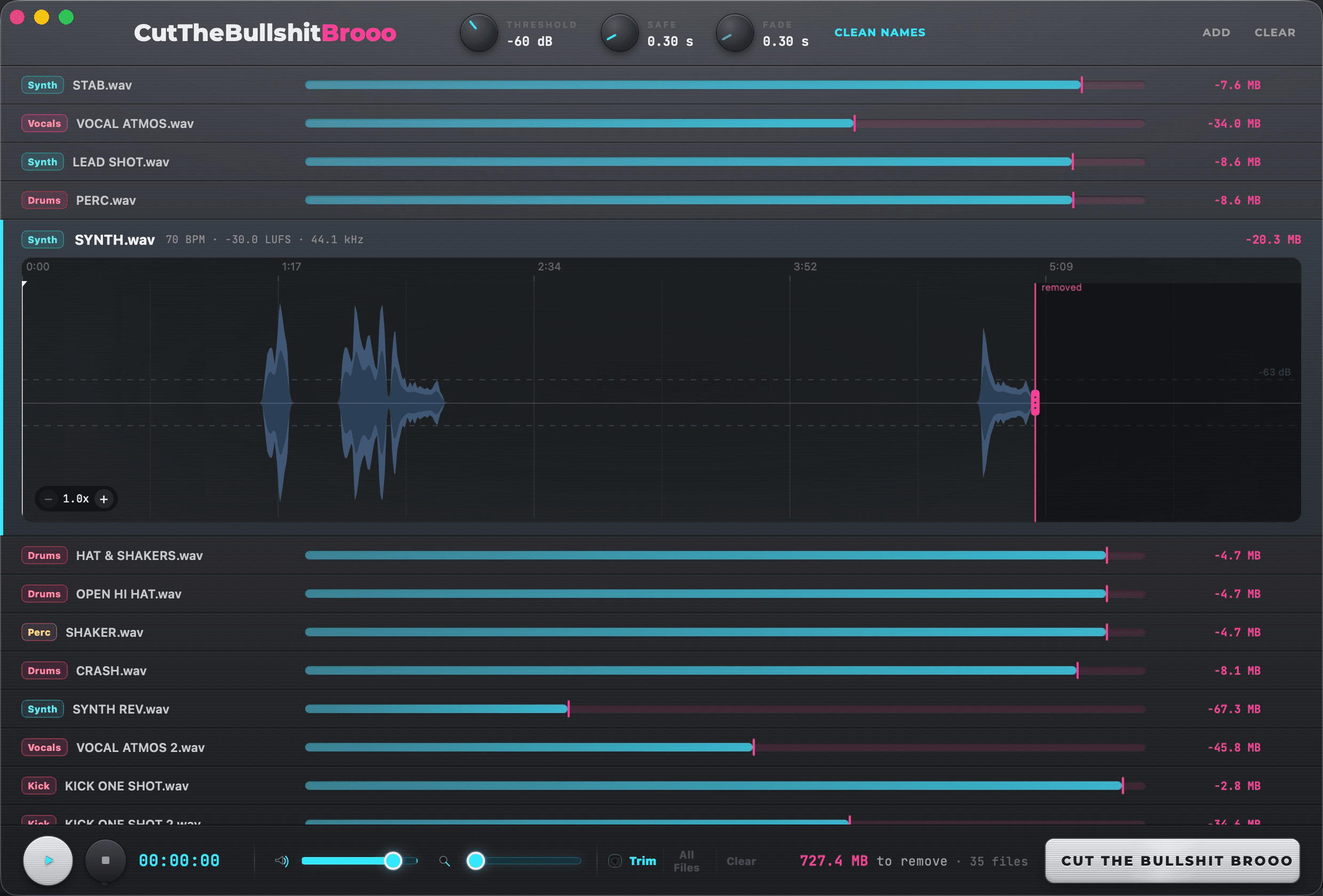 CutTheBullshitBrooo app preview